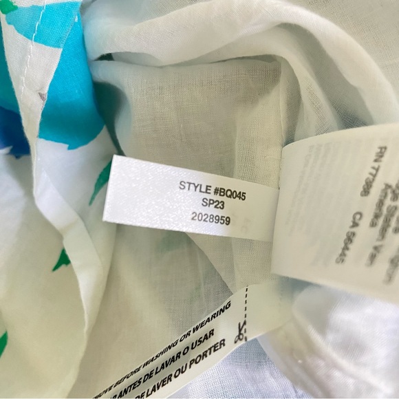 J. Crew Factory Printed V-neck smocked midi dress - Picture 7 of 8